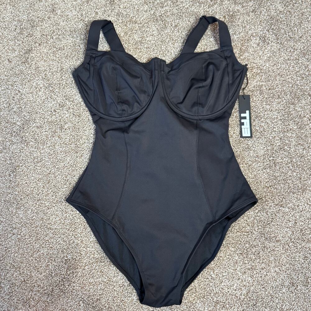 TFS Black Underwire One-Piece Swimsuit